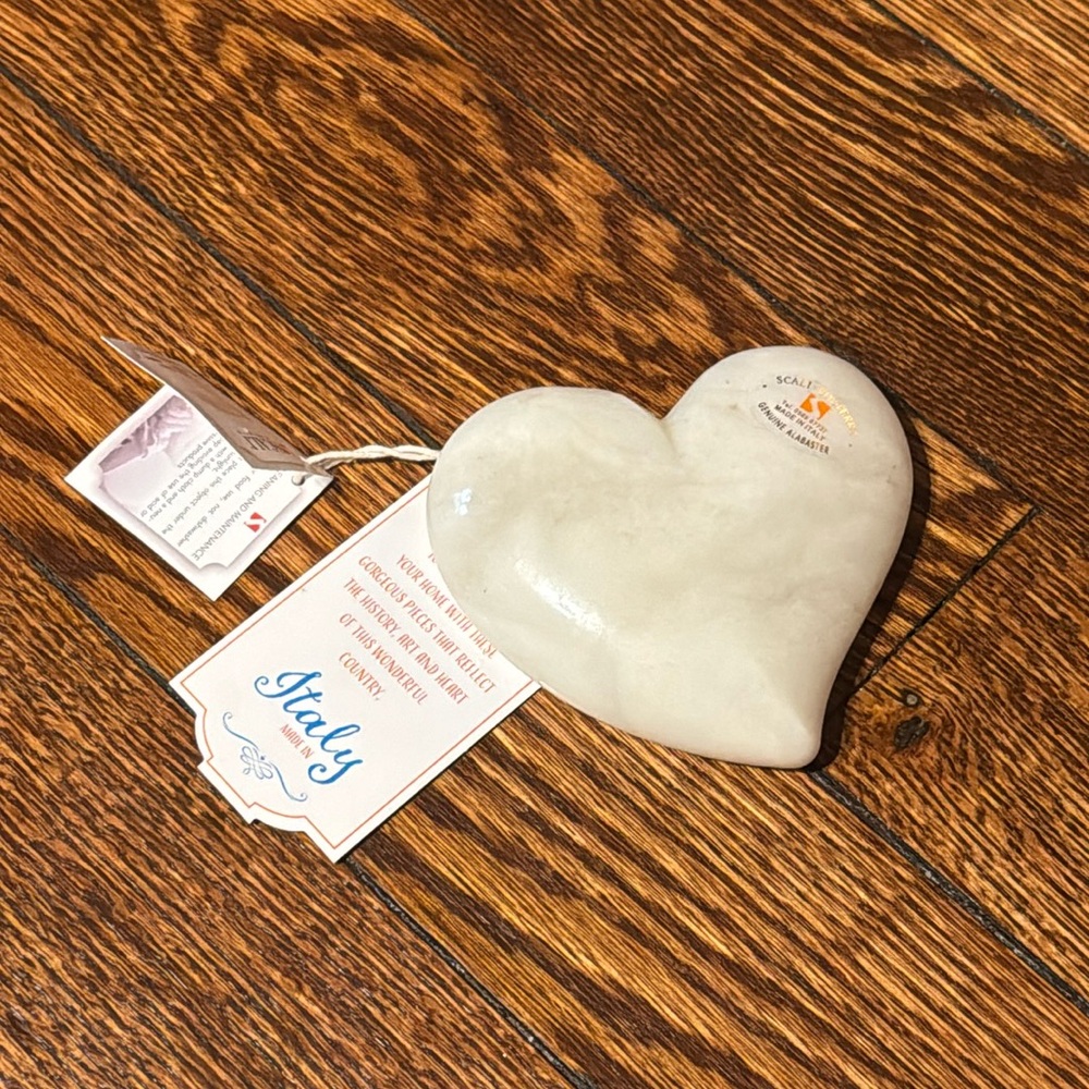 Scali Alabastro Genuine Alabaster Heart